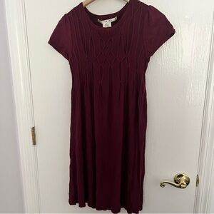 Max Studio Maroon Sweater Dress